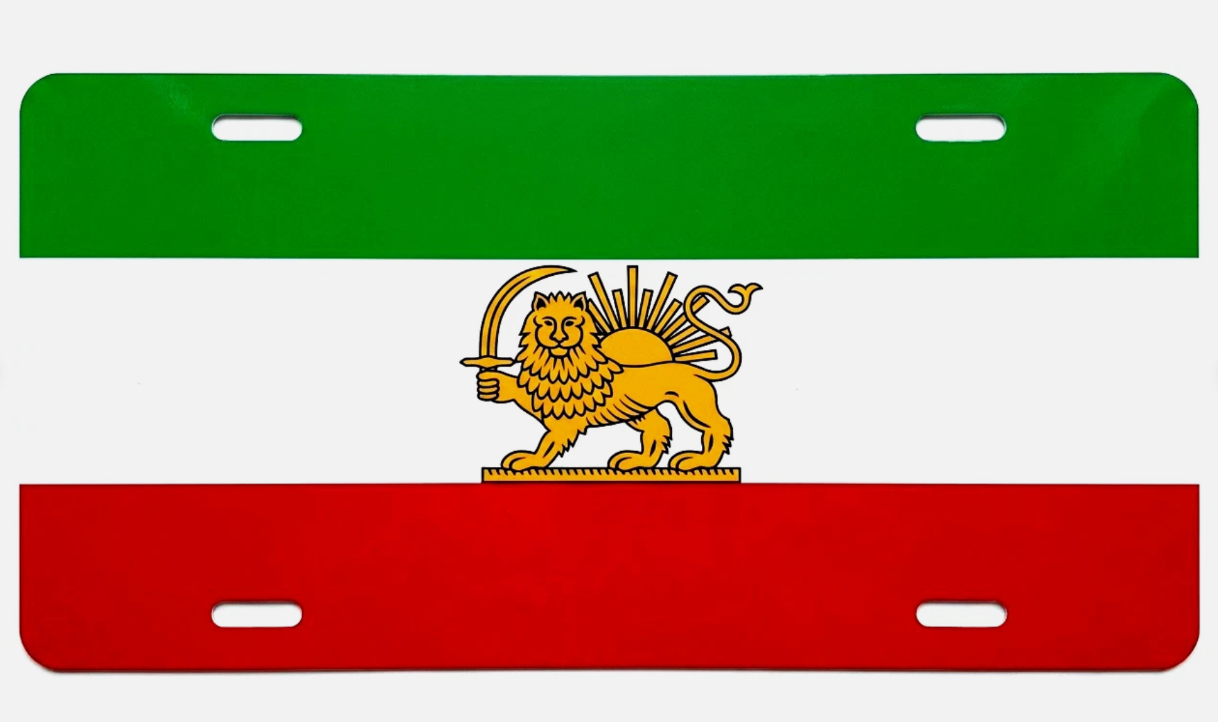 Lion and Sun License Plate  Iranian National Emblem