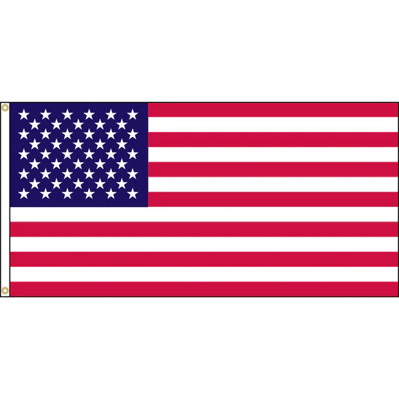 American flag displayed for Independence Day celebration