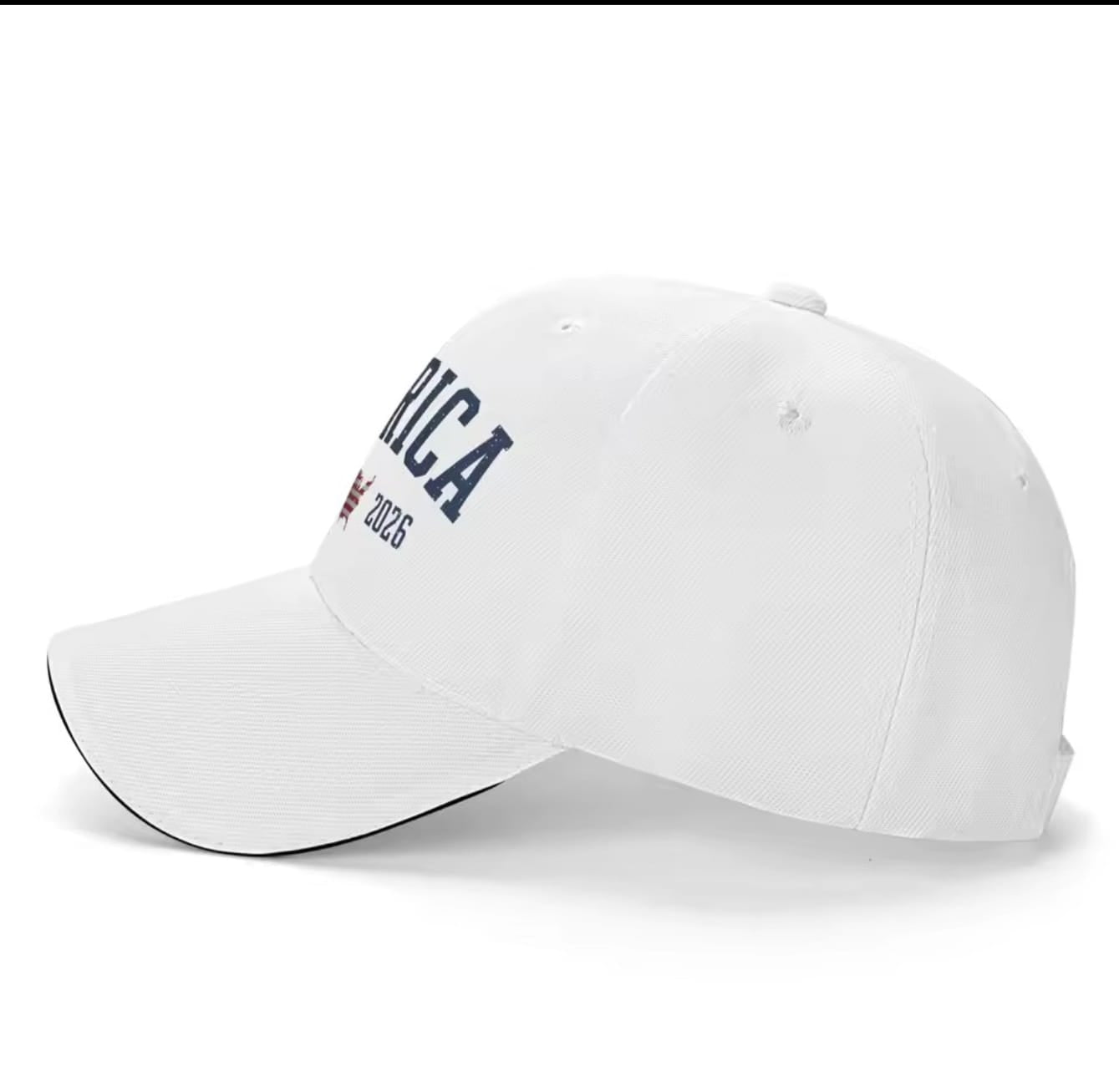 America 250 Hat in White Patriotic USA Anniversary Cap