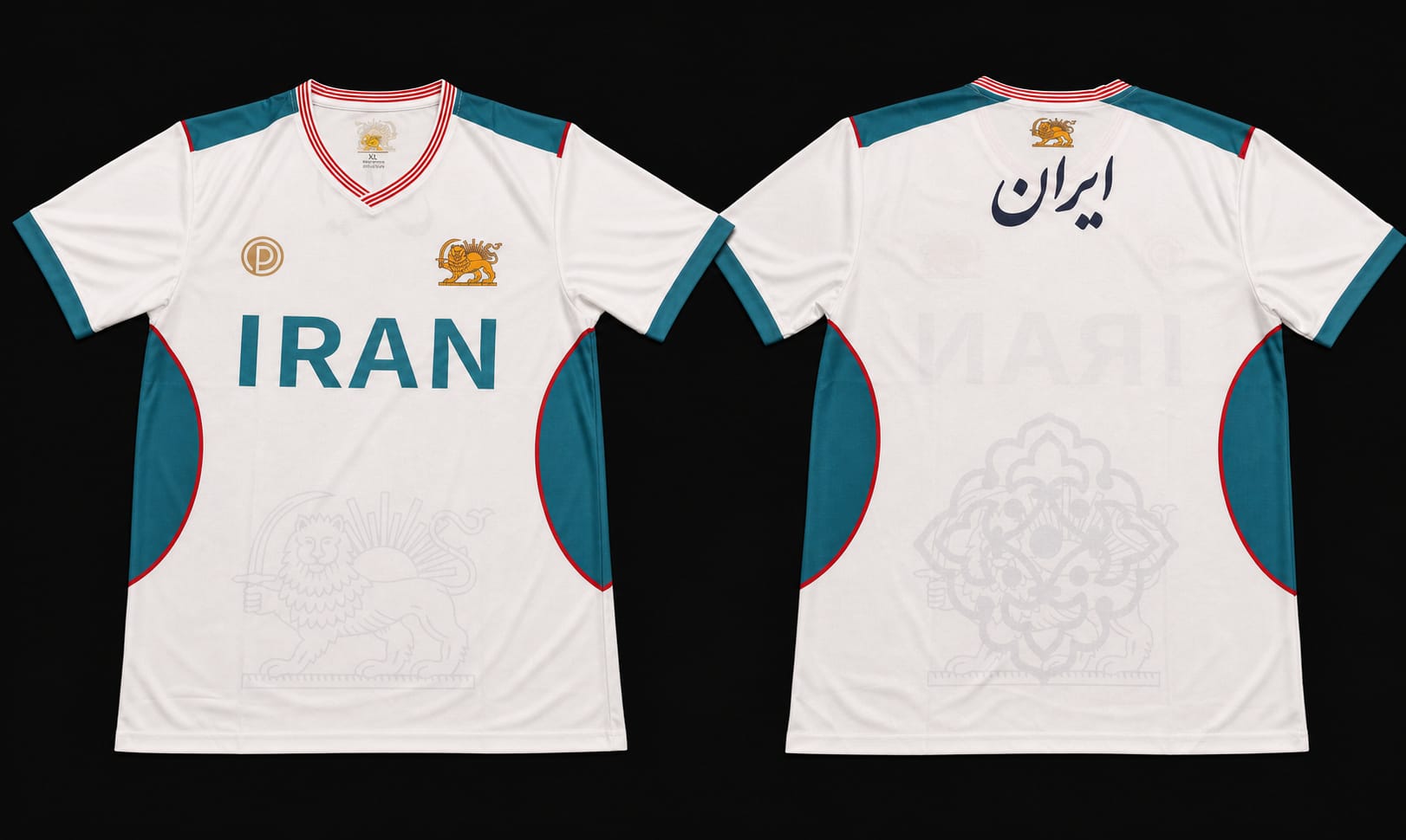 Iran Football Jersey back view –authentic national team shirt